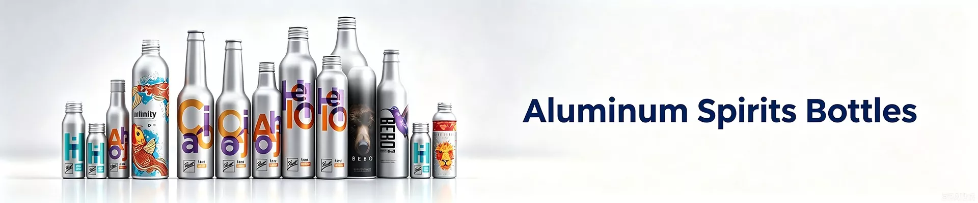 Botellas de licores de aluminio
