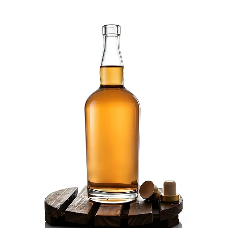 Tapa de barra de botella de licor de vidrio Tennessee de 750 ml Tapa de barra de botella de licor de vidrio Tennessee de 750 ml