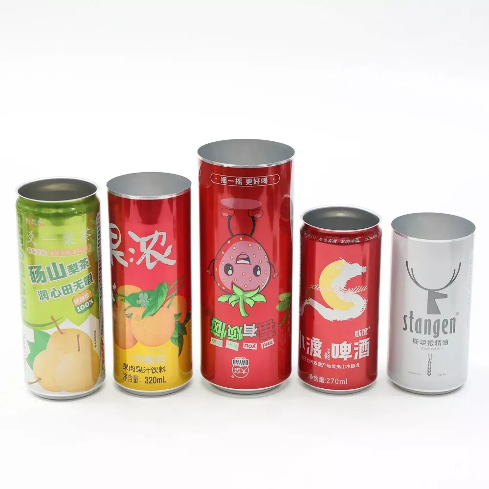 Lata de bebidas de aluminio con tapa de lata 202